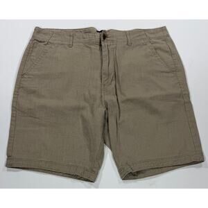 Urban Outfitters CPO Provisions Men's 34 W Tan Linen Shorts